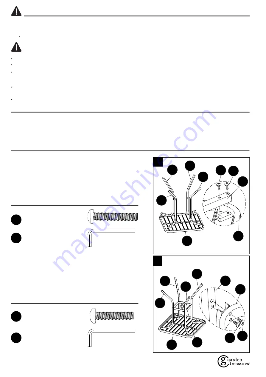 Garden Treasures 0609580 Assembly Instructions Manual Download Page 7