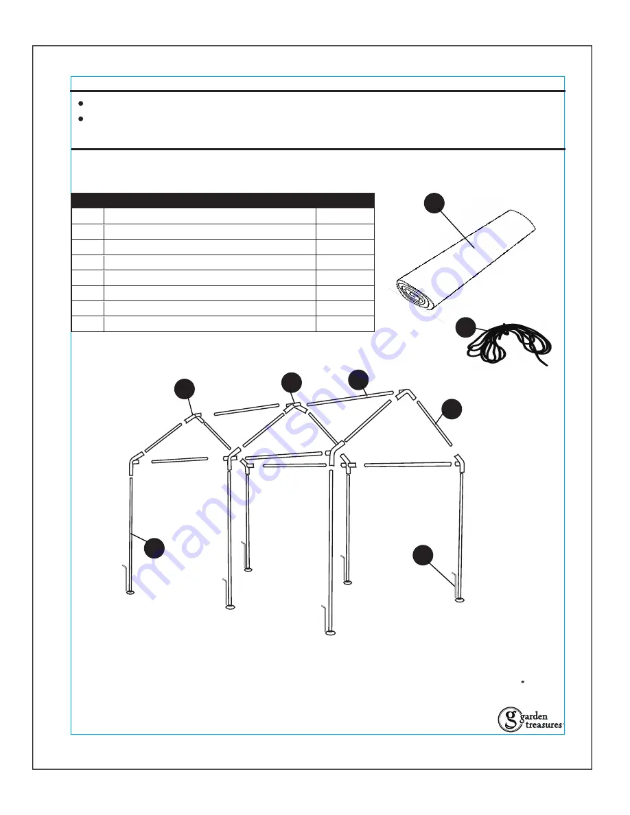 Garden Treasures BGH6-8H7 Manual Download Page 18