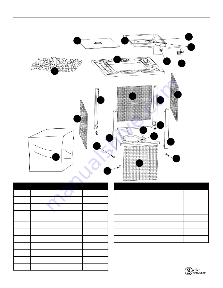 Garden Treasures GAD1435L Instructions Manual Download Page 63