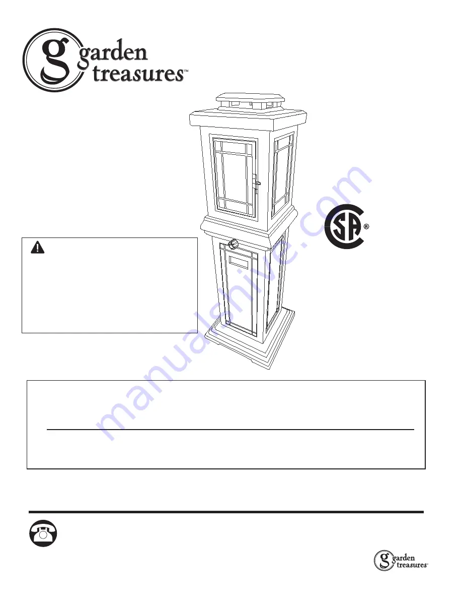 Garden Treasures OFG133T1 Manual Download Page 9