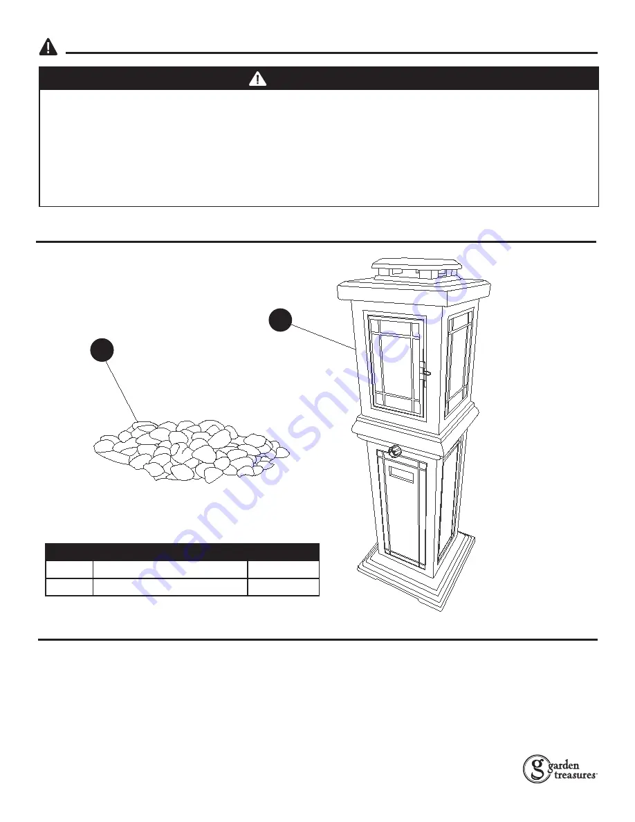 Garden Treasures OFG133T1 Manual Download Page 13