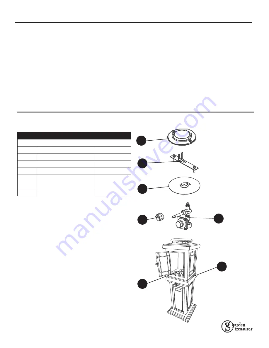 Garden Treasures OFG133T1 Manual Download Page 16