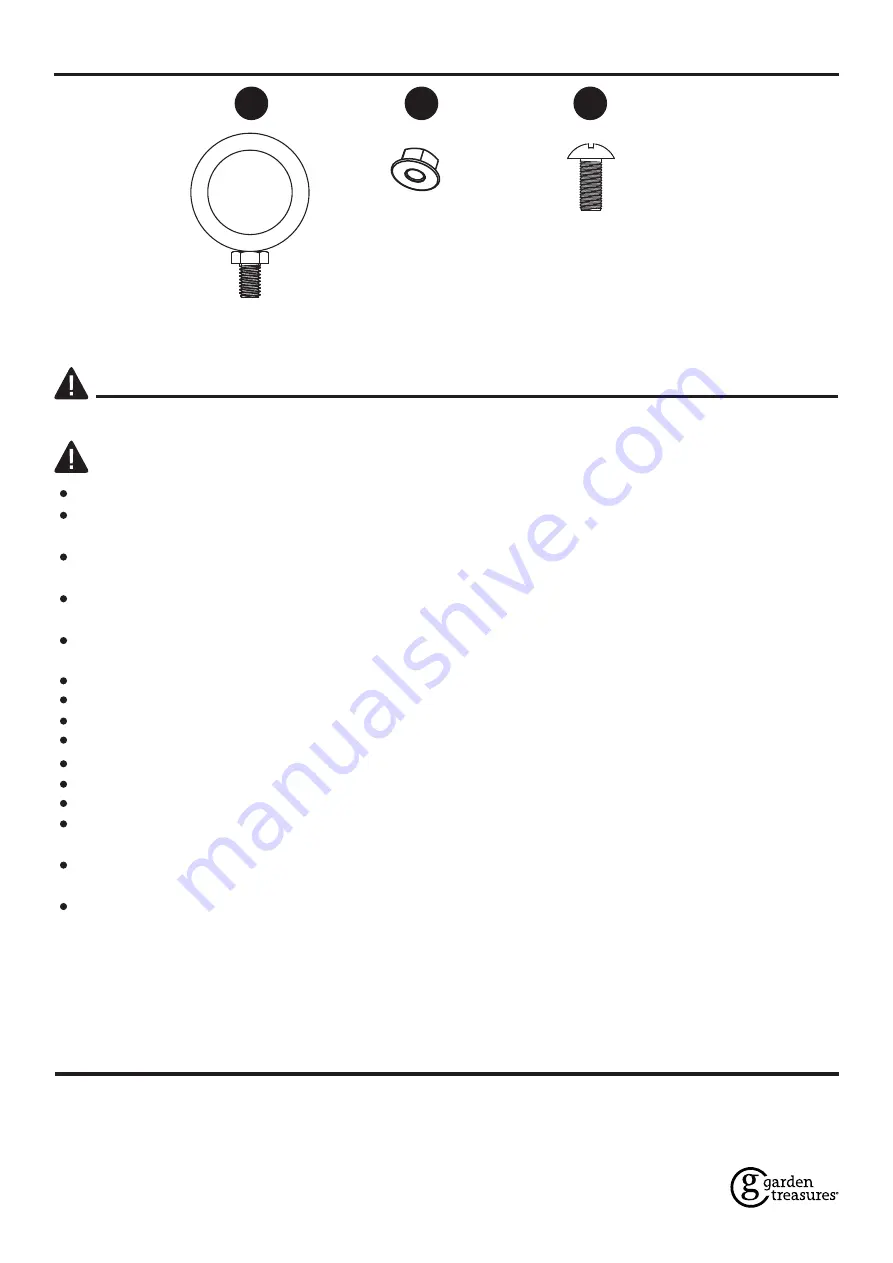 Garden Treasures SRFP11354 Manual Download Page 9