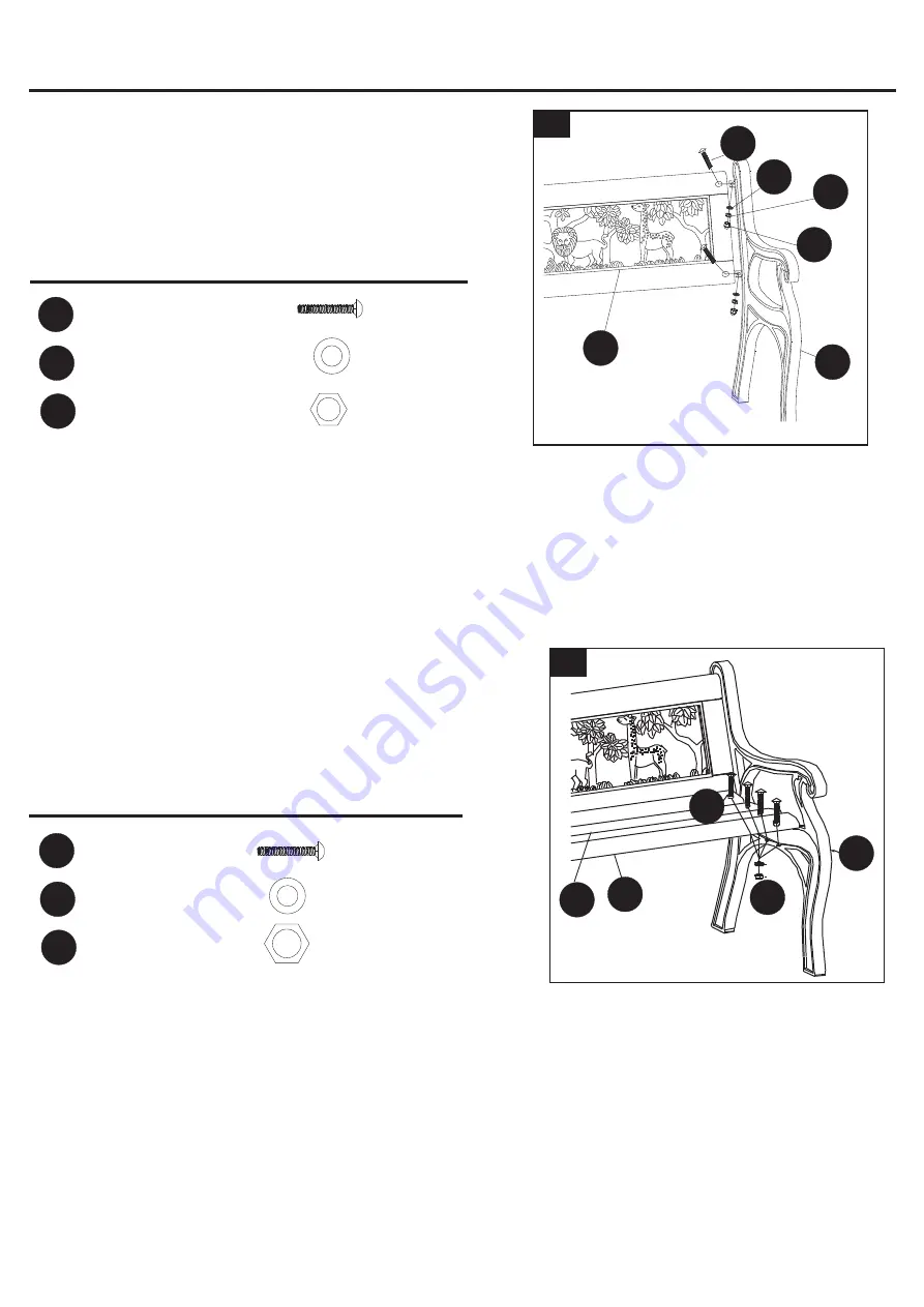 Garden Treasures SXL-PB401P Assembly Instructions Manual Download Page 3