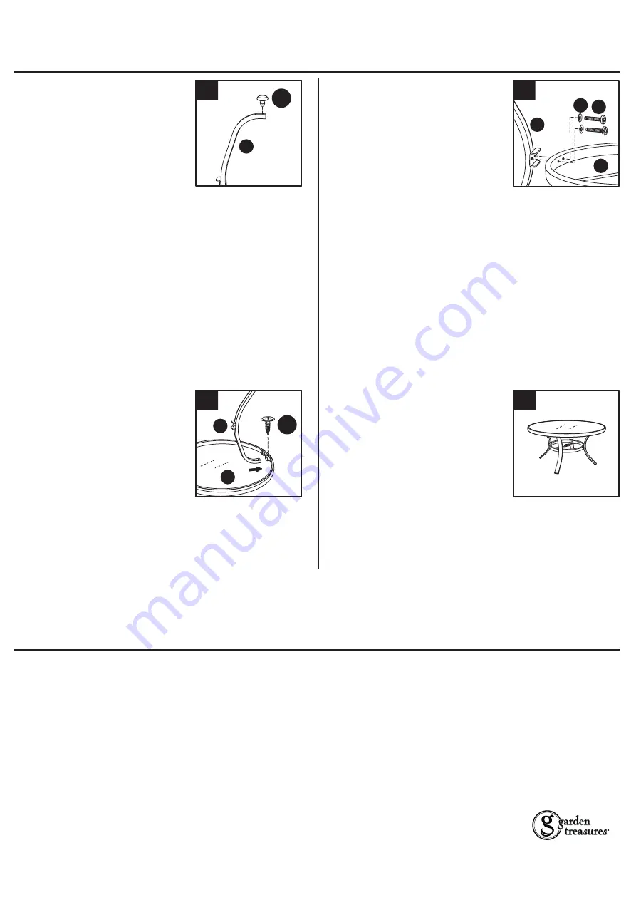 Garden Treasures ZS144233-1 Assembly Instructions Download Page 3