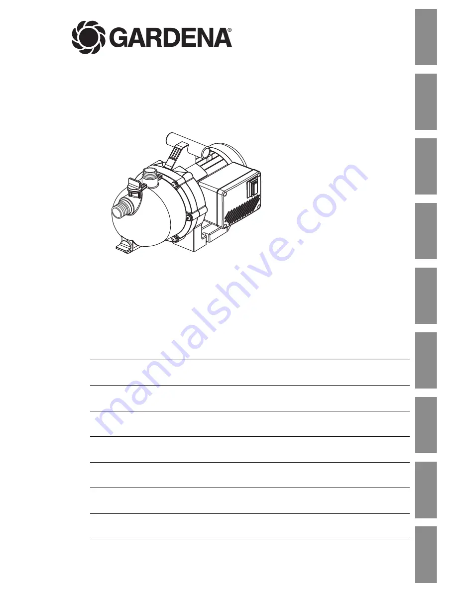 Gardena 3000/300 Jet Operating	 Instruction Download Page 1