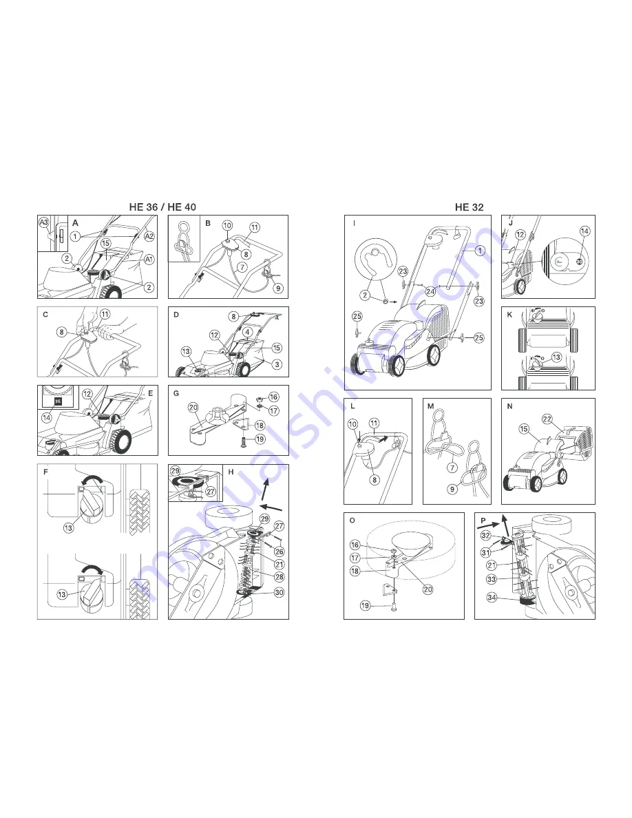 Gardena HE 32 4002 Operating Instructions Manual Download Page 3