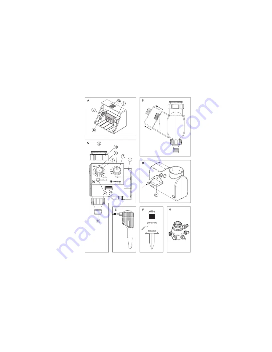 Gardena T 1030 1805 Operating Instructions Manual Download Page 2