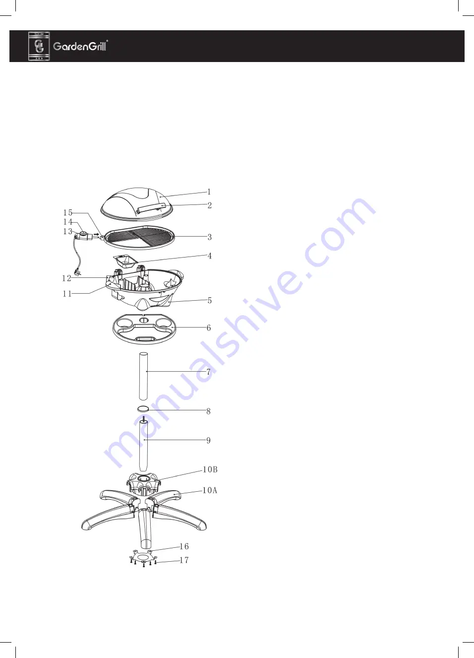 GardenGrill Bistro Eco 220 Instruction Manual Download Page 18