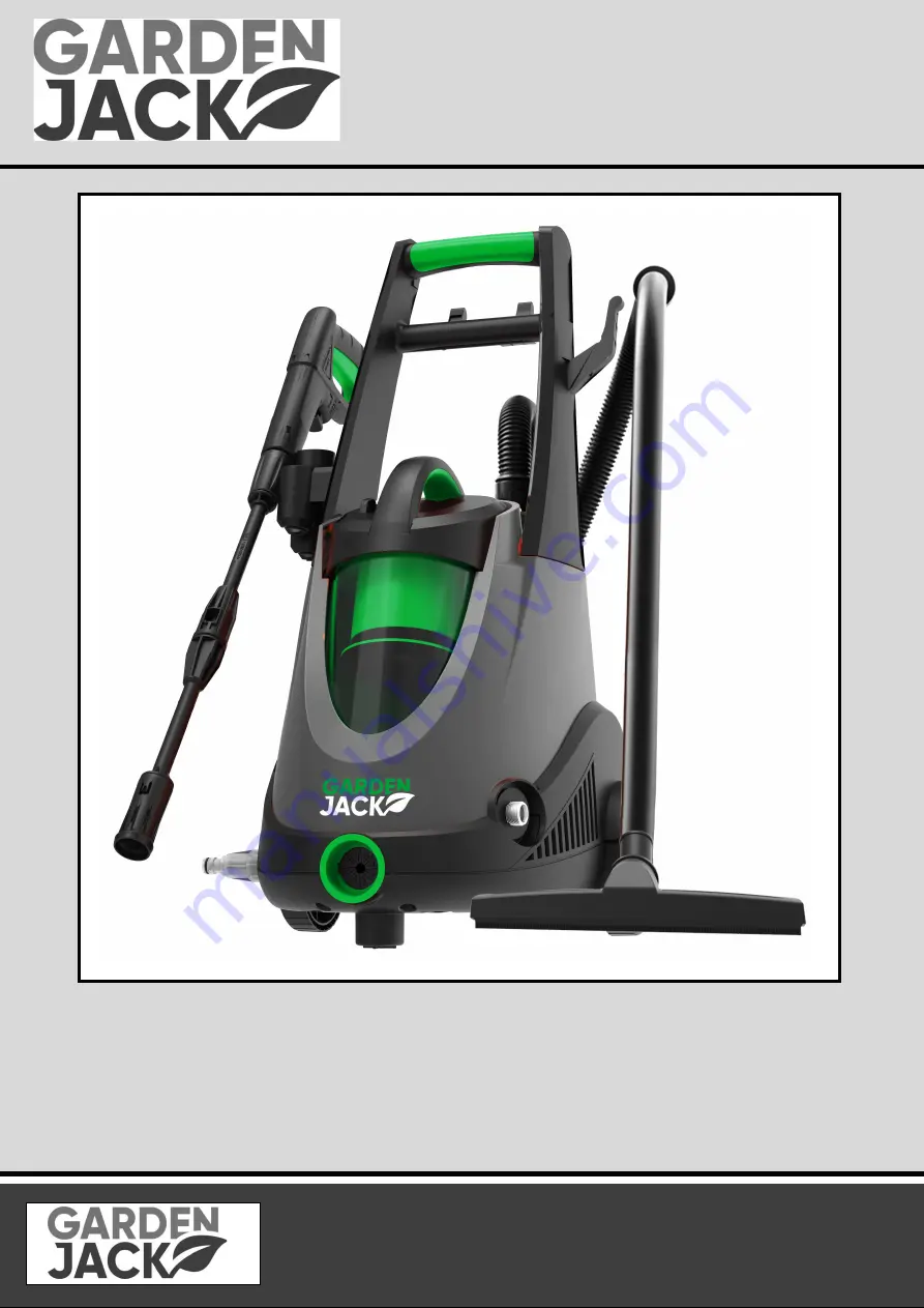 GARDENJACK PWV1500 Safety And Operating Manual Download Page 1