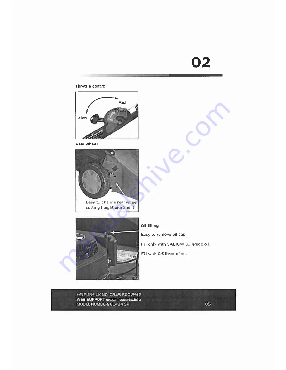 Gardenline GL484 SP Power Manual Download Page 6