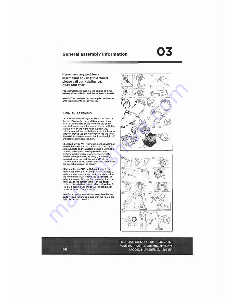 Gardenline GL484 SP Power Manual Download Page 9