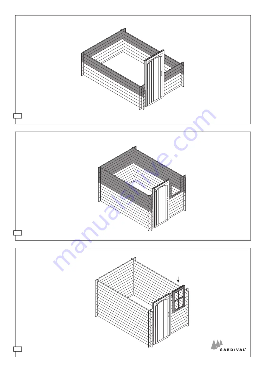 GARDIVAL Carport modern with storage Скачать руководство пользователя страница 3