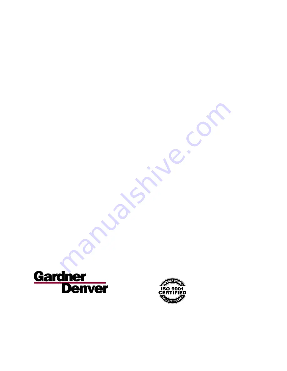 Gardner Denver INTEGRA EFC99A Operating And Service Manual Download Page 53