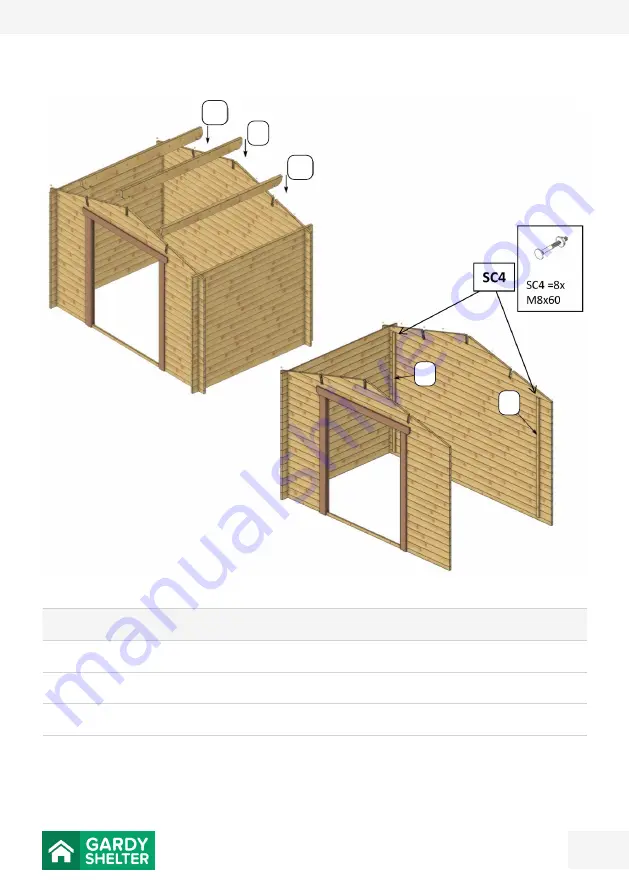 GARDY SHELTER PRIMO 302028 Assembly Instructions Manual Download Page 74