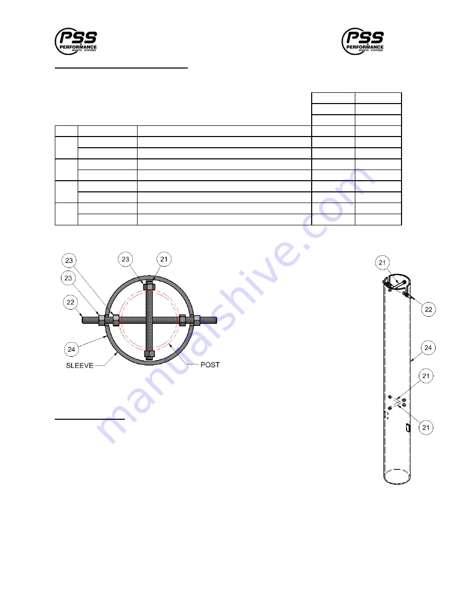 Gared Sports PSS FGP400 Series Installation And Maintenance Instructions Manual Download Page 6