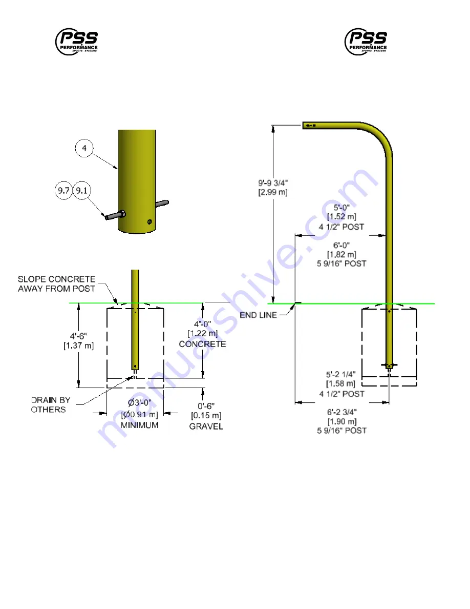 Gared Sports PSS FGP400 Series Installation And Maintenance Instructions Manual Download Page 8