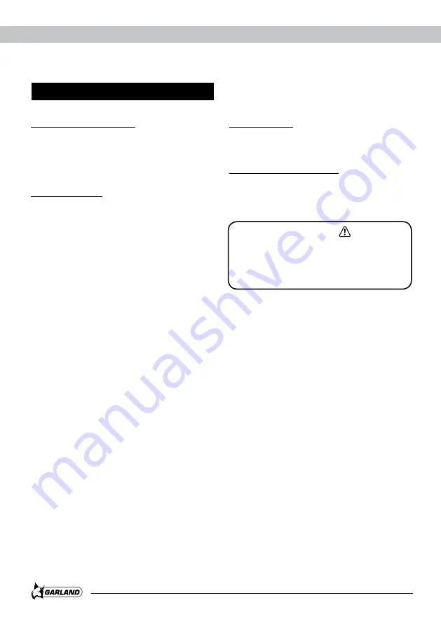 Garland AMAZON 1055 XE Instruction Manual Download Page 14