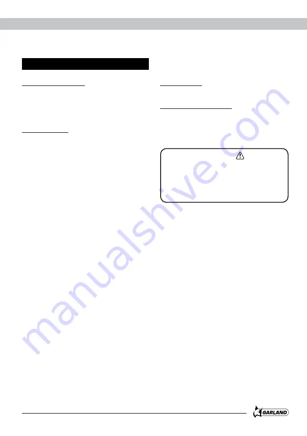 Garland AMAZON 1055 XE Instruction Manual Download Page 27