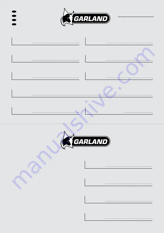 Garland AMAZON 1055 XE Instruction Manual Download Page 87