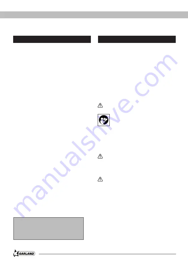 Garland ELITE 624 QG Instruction Manual Download Page 130