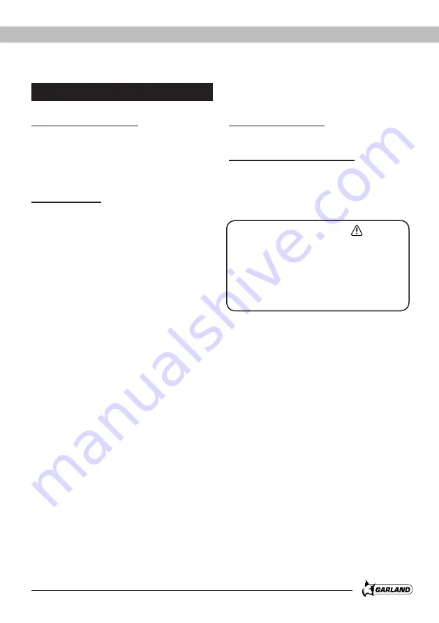 Garland ELITE 624 QG Instruction Manual Download Page 151