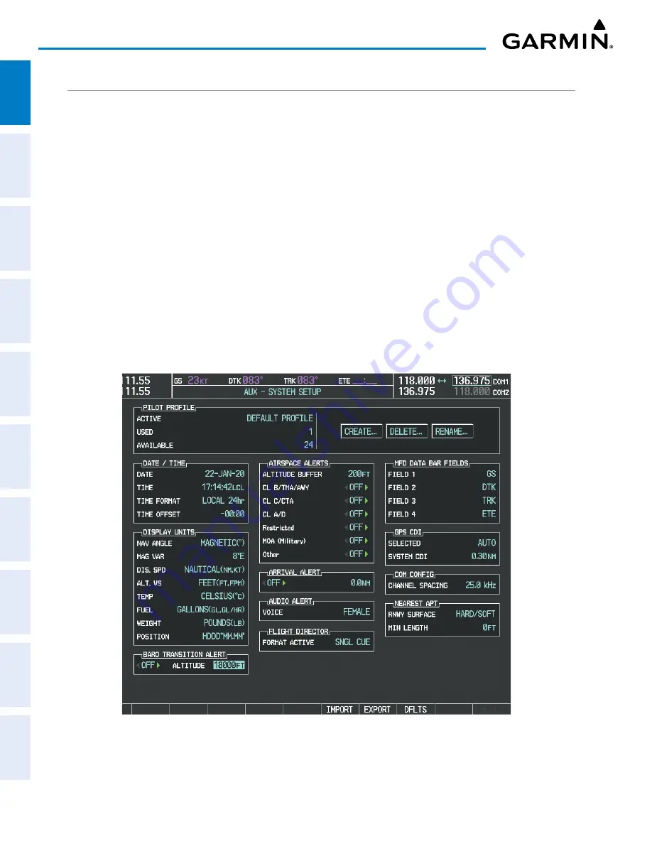 Garmin Cessna Caravan G1000 Pilot'S Manual Download Page 46