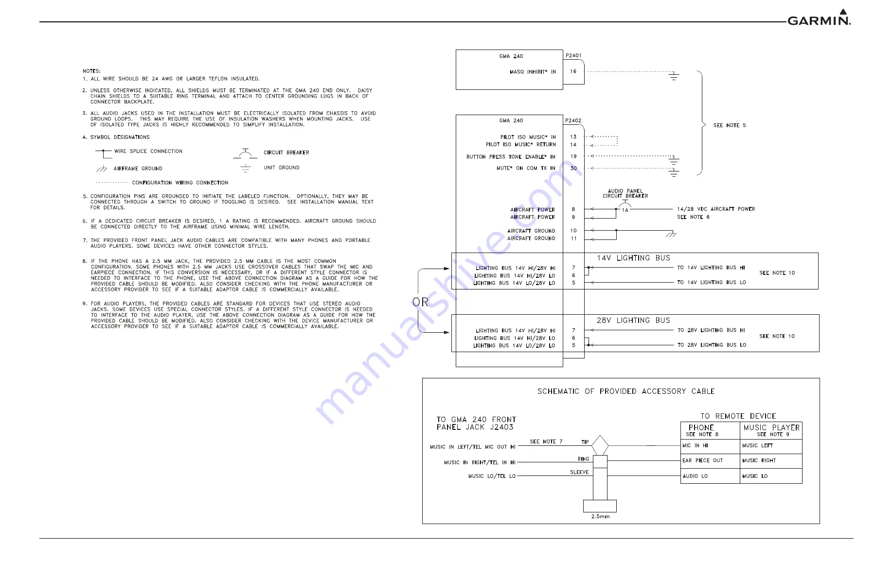 Garmin GMA 240 Installation Manual Download Page 40