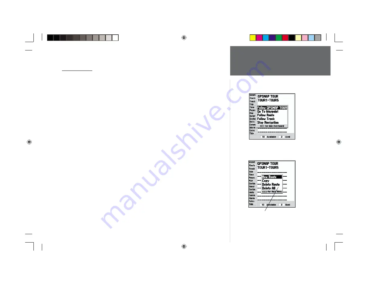 Garmin GPSMAP 168 Sounder Owner'S Manual And Reference Manual Download Page 68