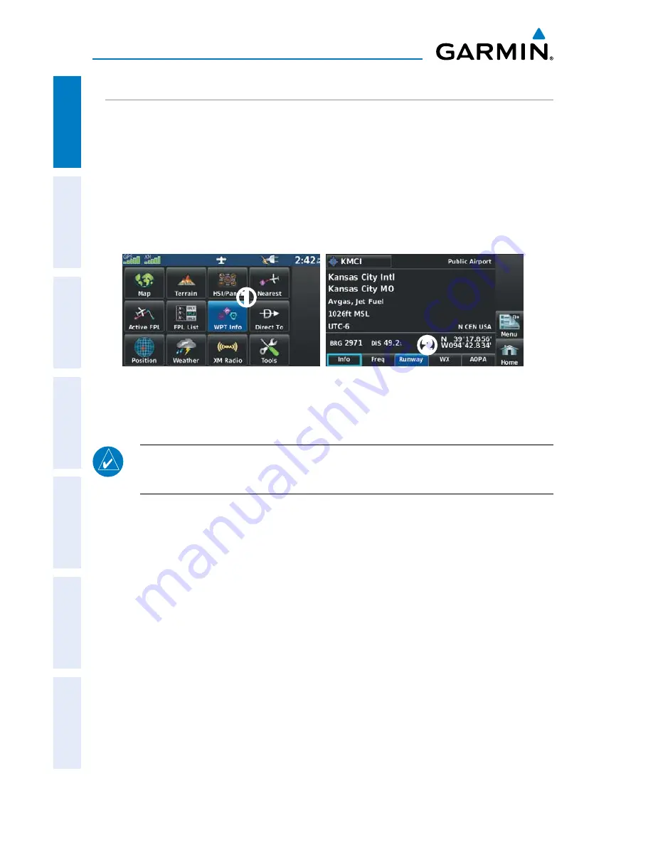 Garmin nuvi 500-Series Pilot'S Manual Download Page 34