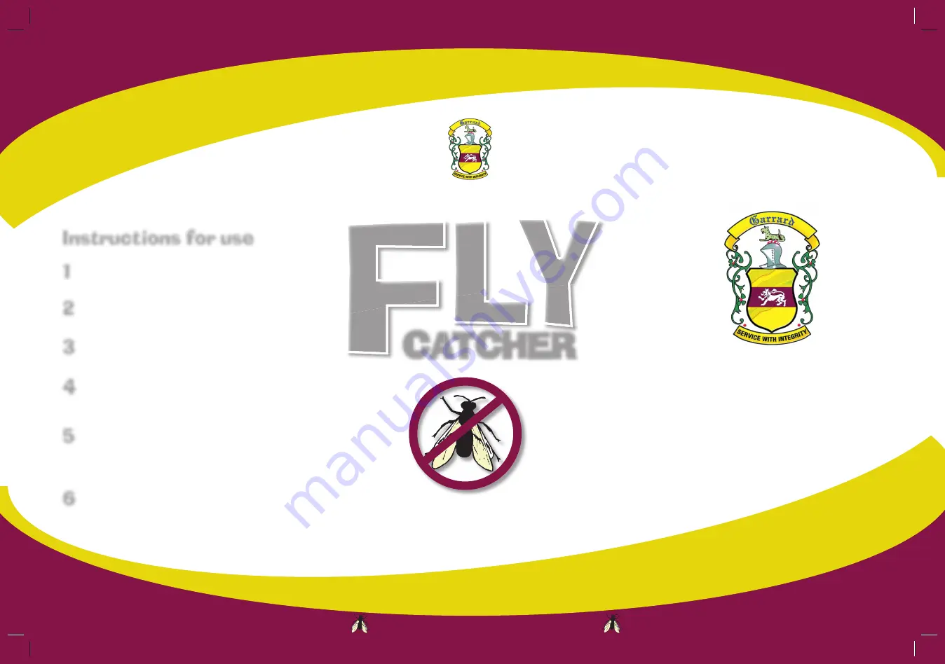 Garrard Fly Catcher Instructions For Use Download Page 1