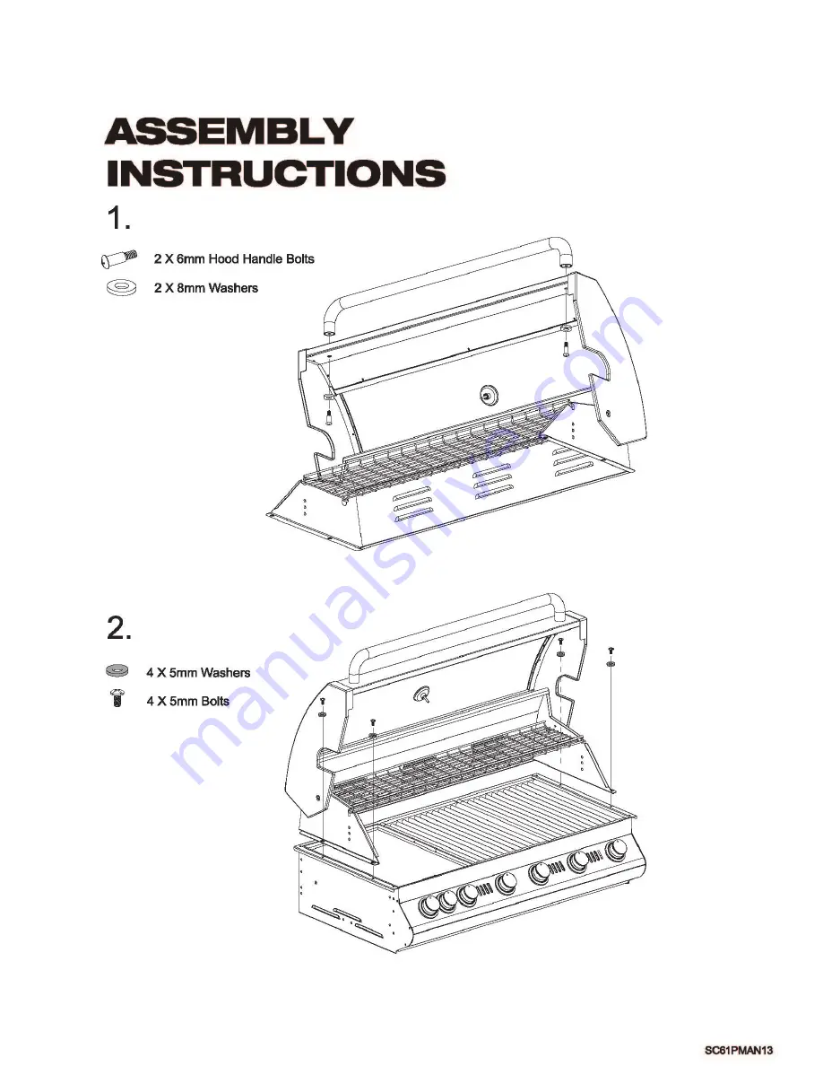 Garth SC61P Assembly & Operating Instructions Download Page 13