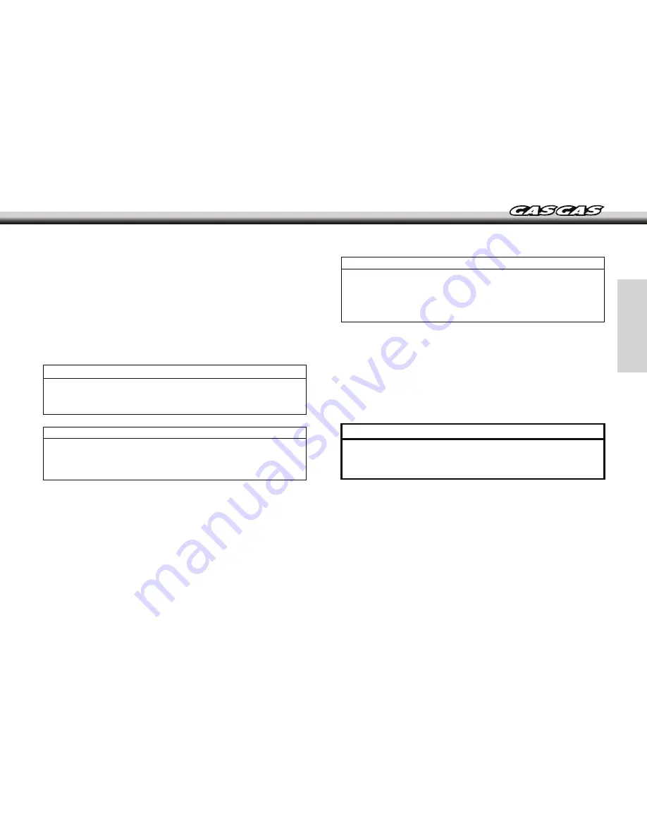 GAS GAS 2009 EC SM 450 User Manual Download Page 17