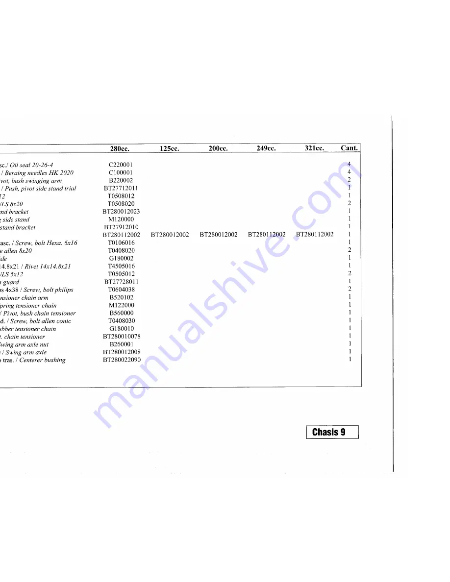 GAS GAS TXT - PART LIST 2001 Скачать руководство пользователя страница 24