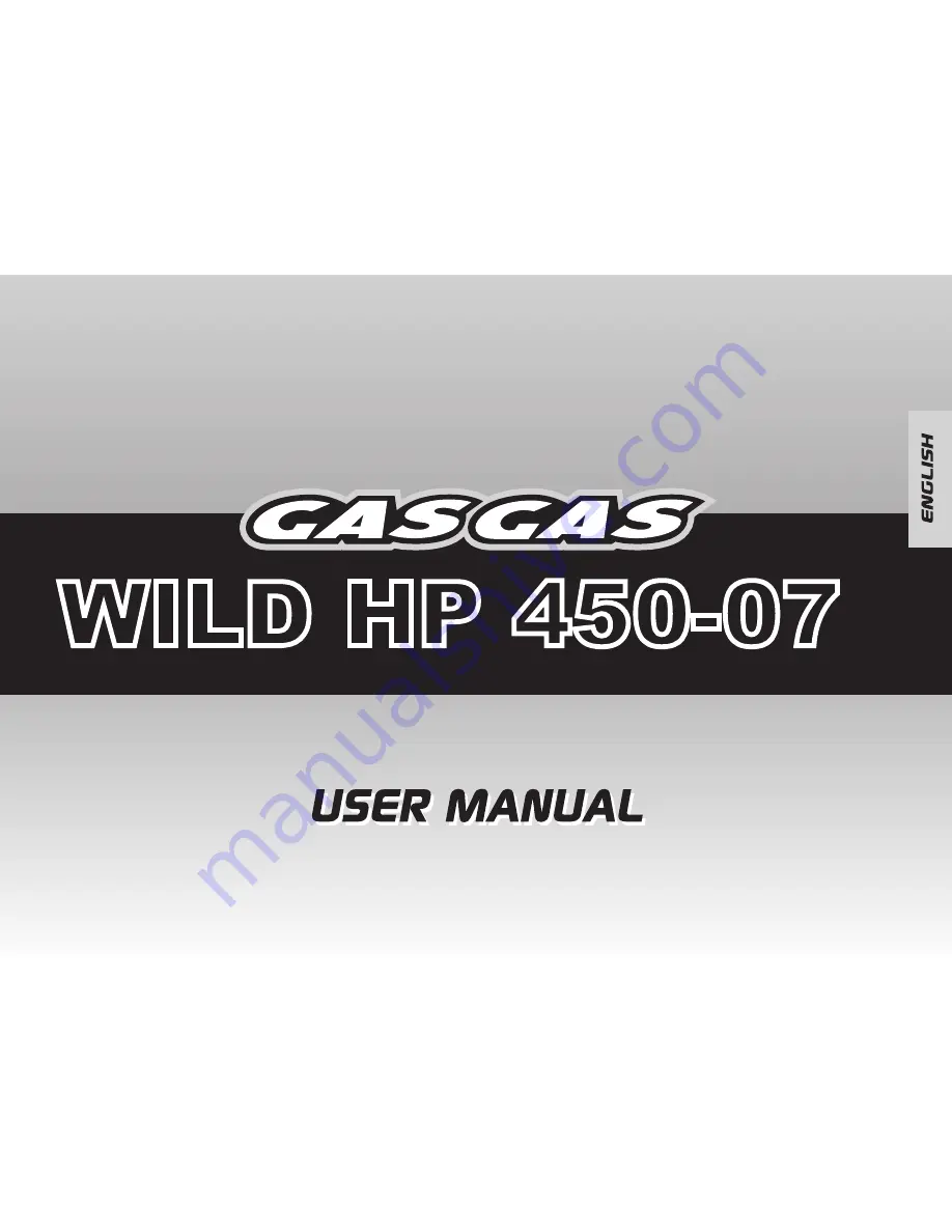 GAS GAS WILD HP 450-07 User Manual Download Page 73