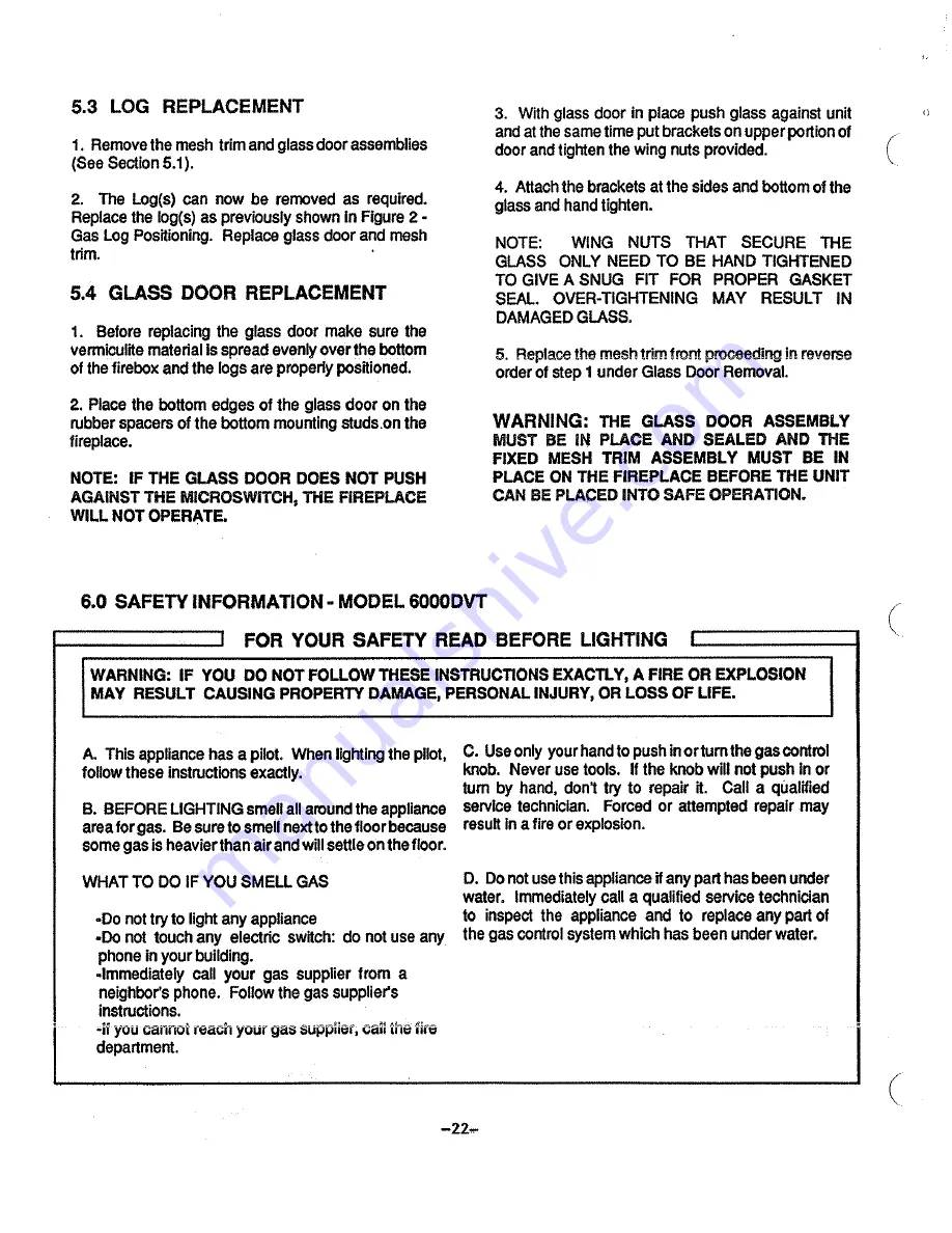 Gas Technologies 6000DVT Installation And Operator'S Manual Download Page 24