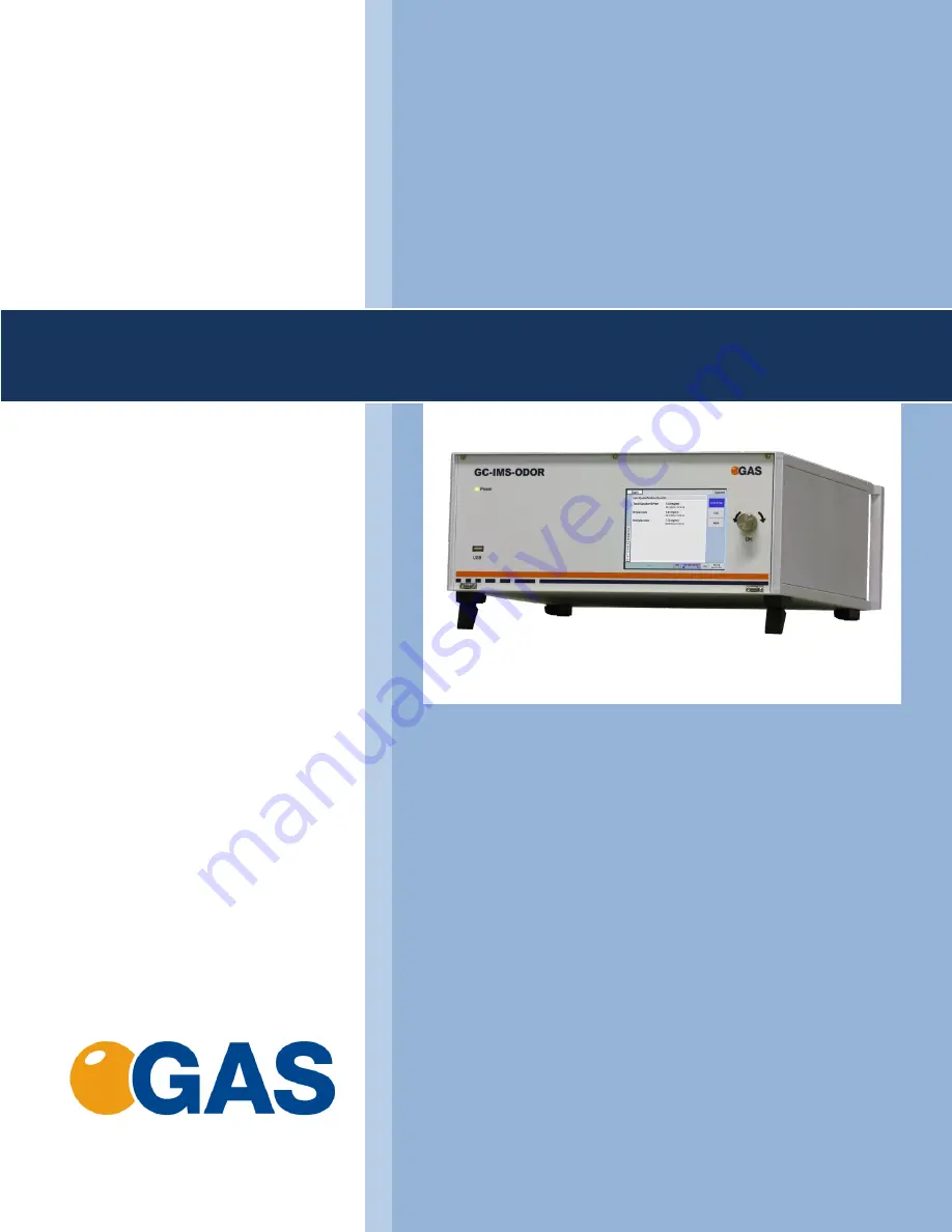 GAS GC-IMS-ODOR Quick Start Manual Download Page 1