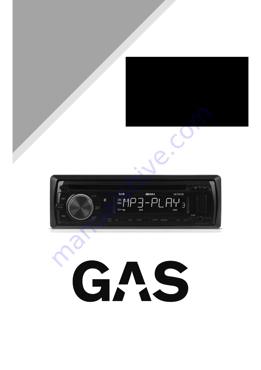 GAS GCD200 Manual Download Page 1