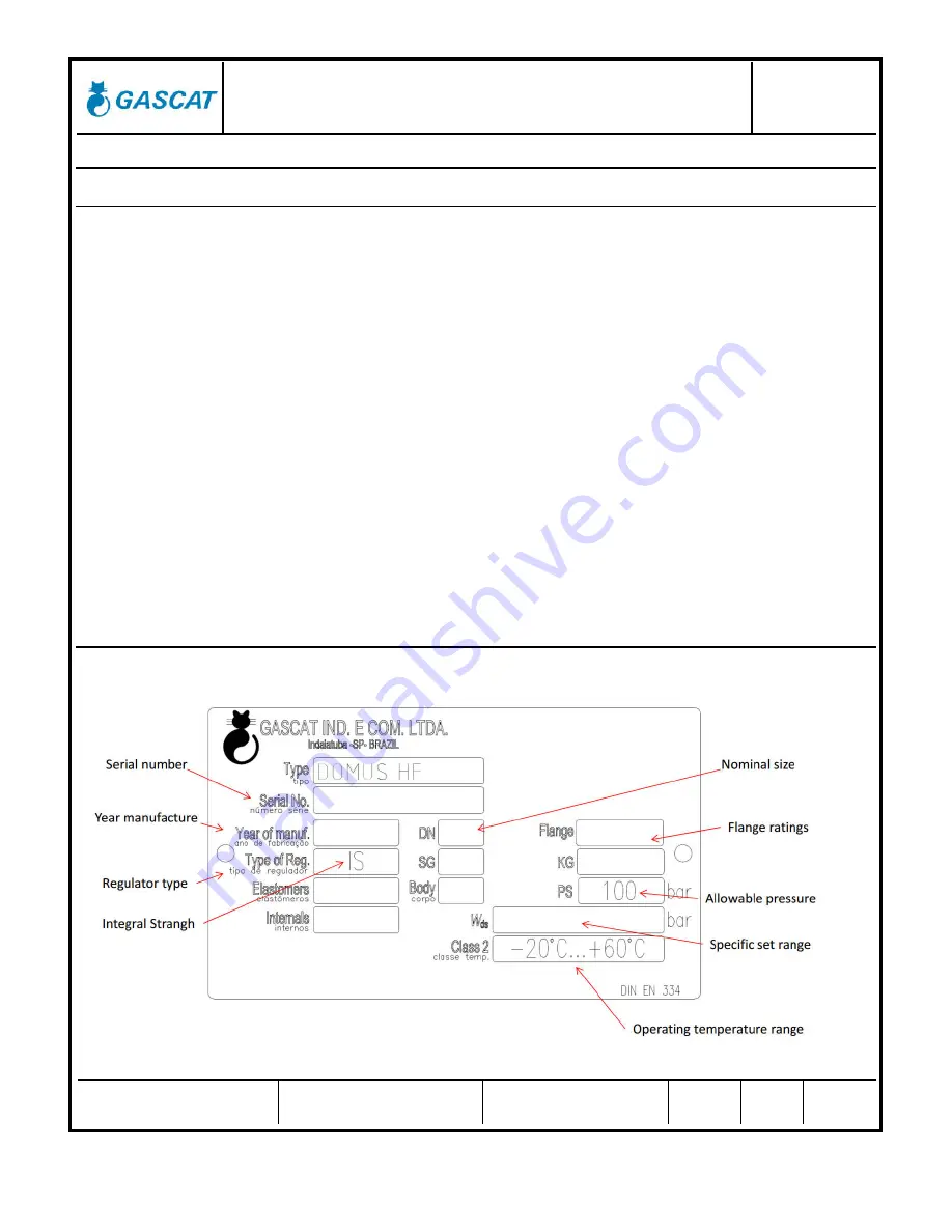 Gascat DOMUS HF Installation & Operation Manual Download Page 10