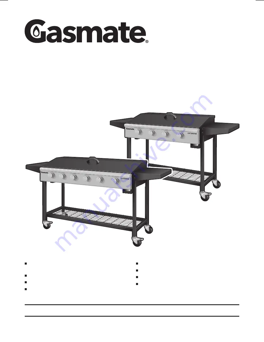 Gasmate CATERER 4 Скачать руководство пользователя страница 1