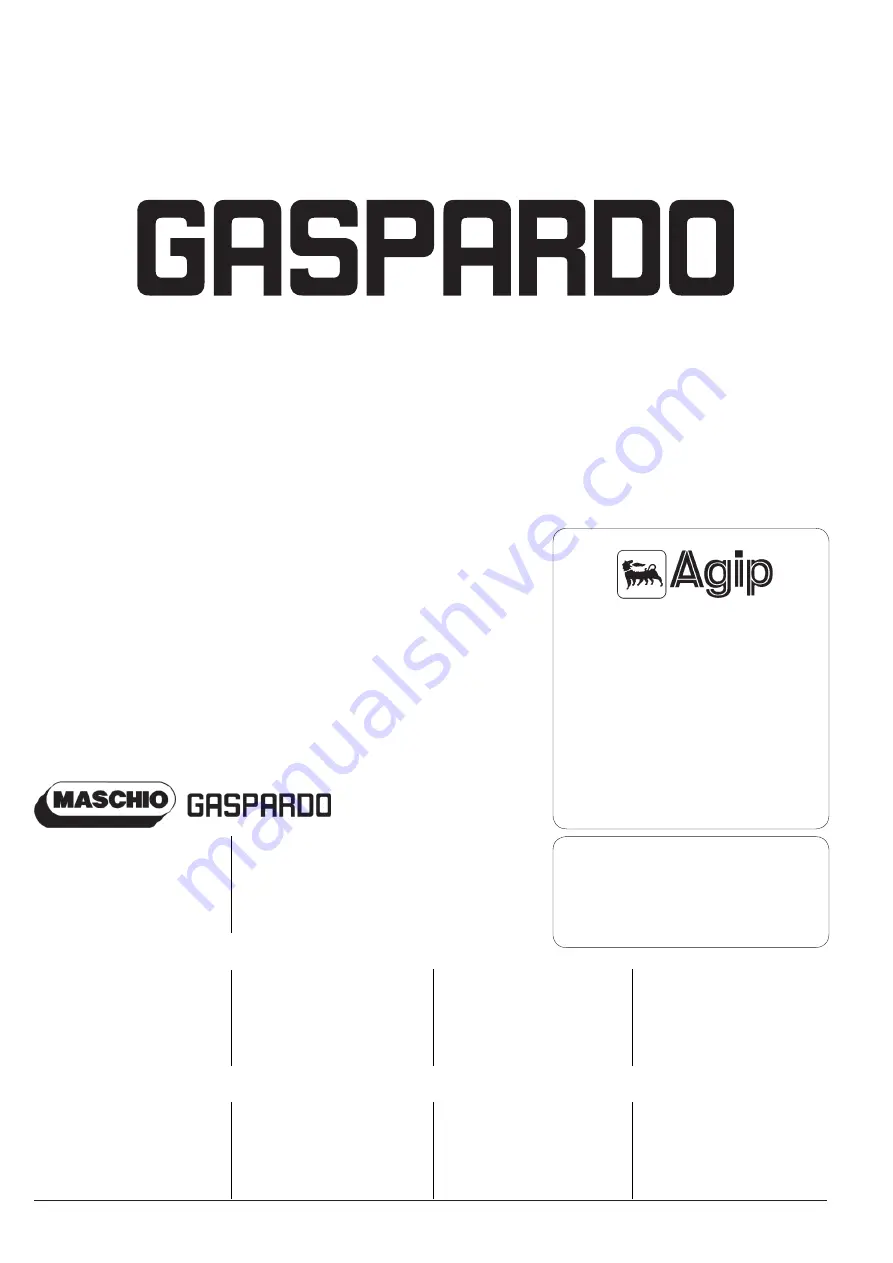 Gaspardo ELEFANTE Use And Maintenance Download Page 148