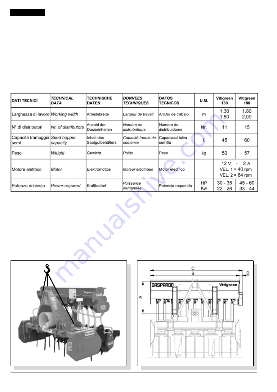 Gaspardo Vitigreen 130 Скачать руководство пользователя страница 38