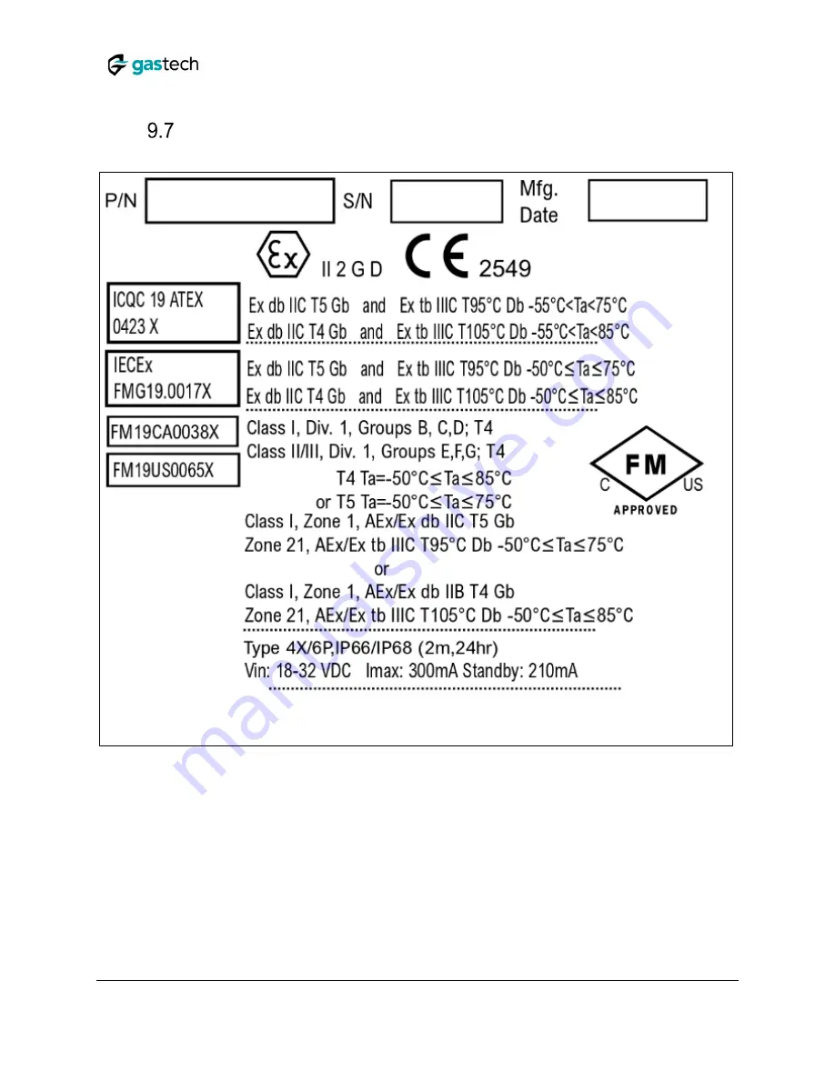 GasTech F-GUARD IR3-HD User Manual Download Page 35