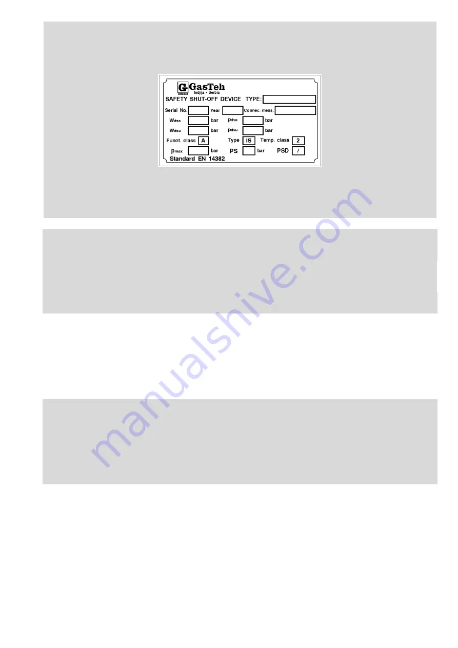 GasTeh 234-BV Safe Use Manual Download Page 6