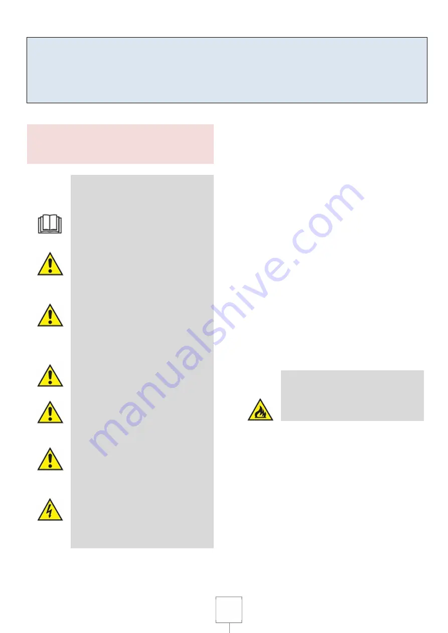 Gastro-M 60/30 BME Installation, Use And Maintenance Manual Download Page 27