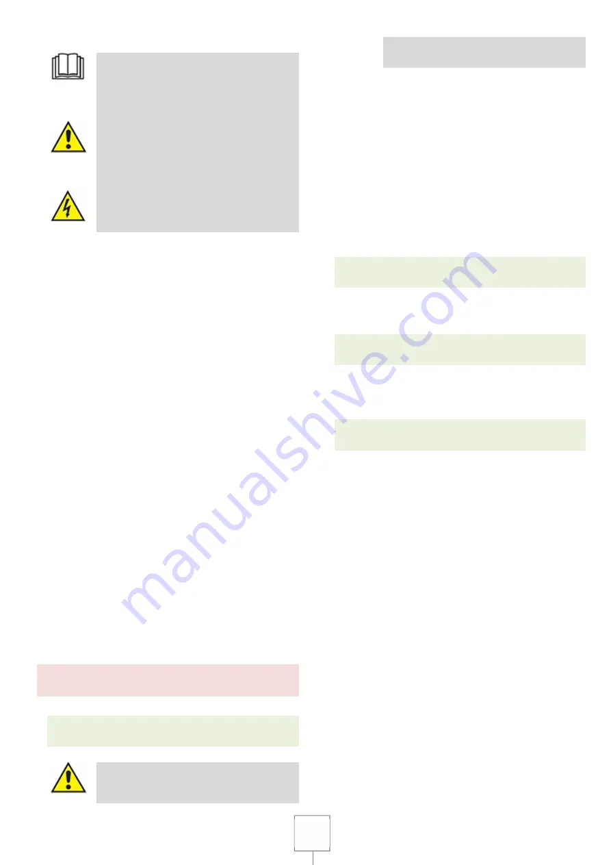 Gastro-M 60/30 BME Installation, Use And Maintenance Manual Download Page 77