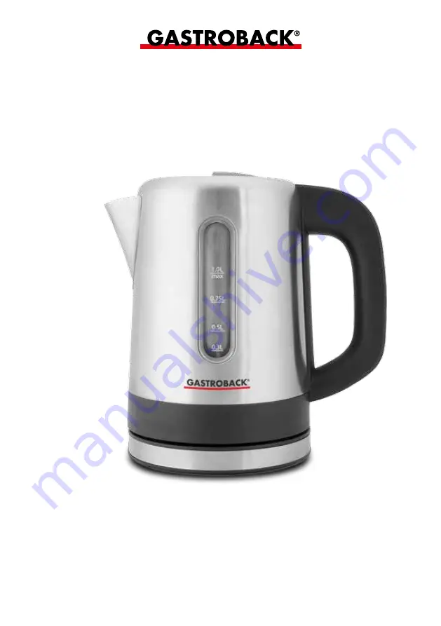 Gastroback DESIGN KETTLE MINI Скачать руководство пользователя страница 1