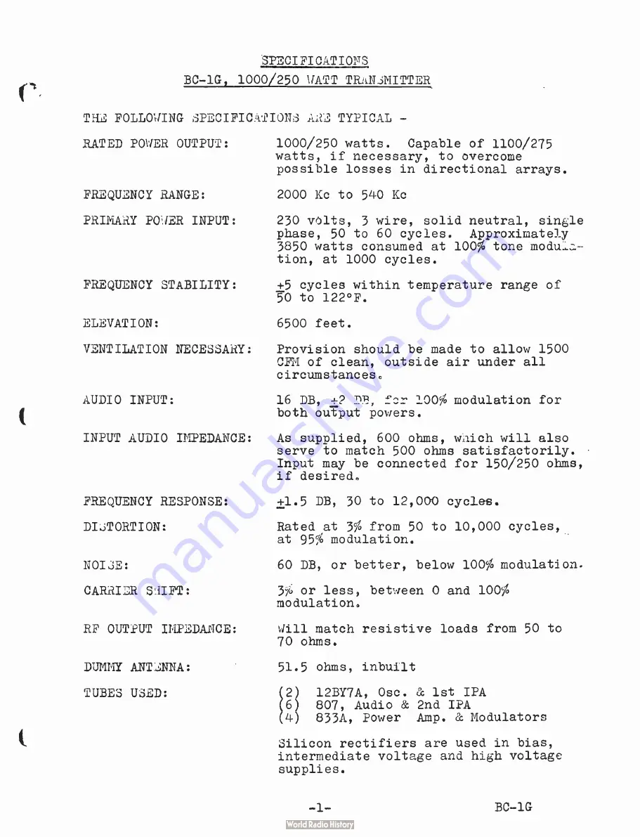 Gates BC1G Instructions For Installing And Operating Download Page 8