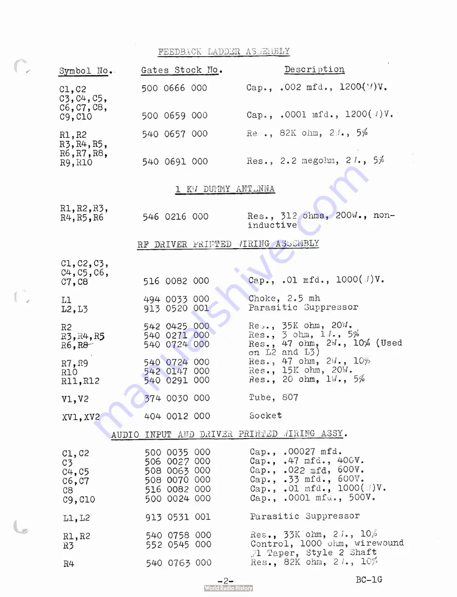 Gates BC1G Instructions For Installing And Operating Download Page 50