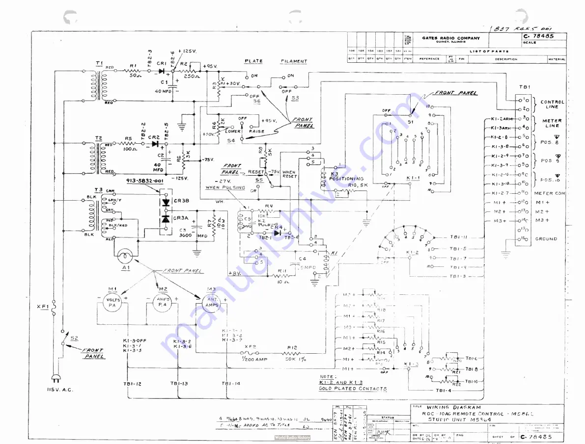 Gates BC1G Instructions For Installing And Operating Download Page 75